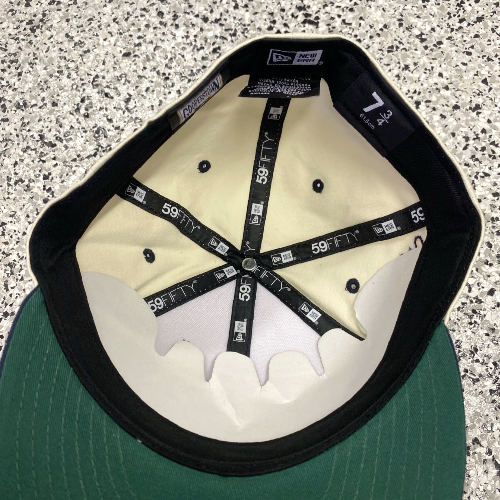 New Era VINTAGE Atlanta Braves New Era 59FIFTY Low Profile Fitted 30th Season patch Hat Mens 7 3/4 Beige Cotton Rayon Lightweight Classic Sports New Size ONE SIZE - 3 Thumbnail