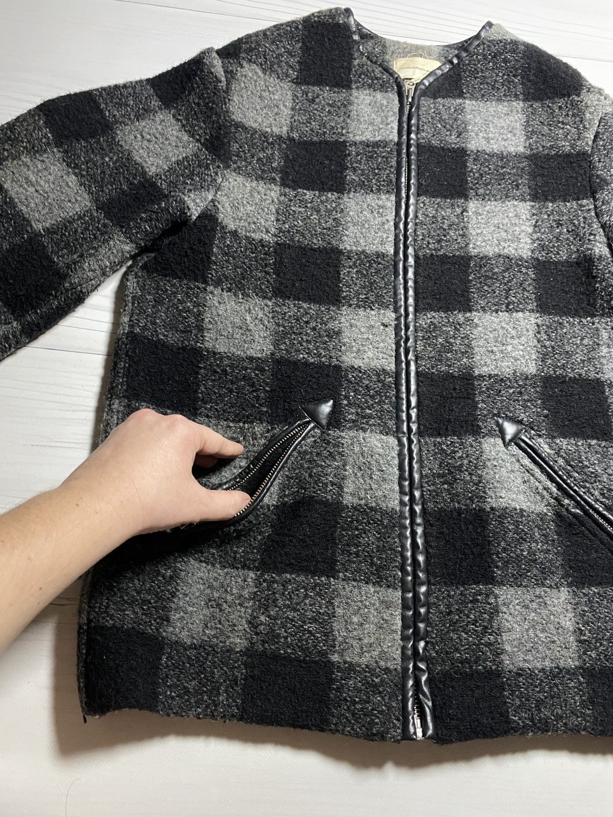 Isabel Marant Etoile Isabel Marant Etoile Plaid wool black/grey jacket Size US M / EU 48-50 / 2 - 9 Thumbnail