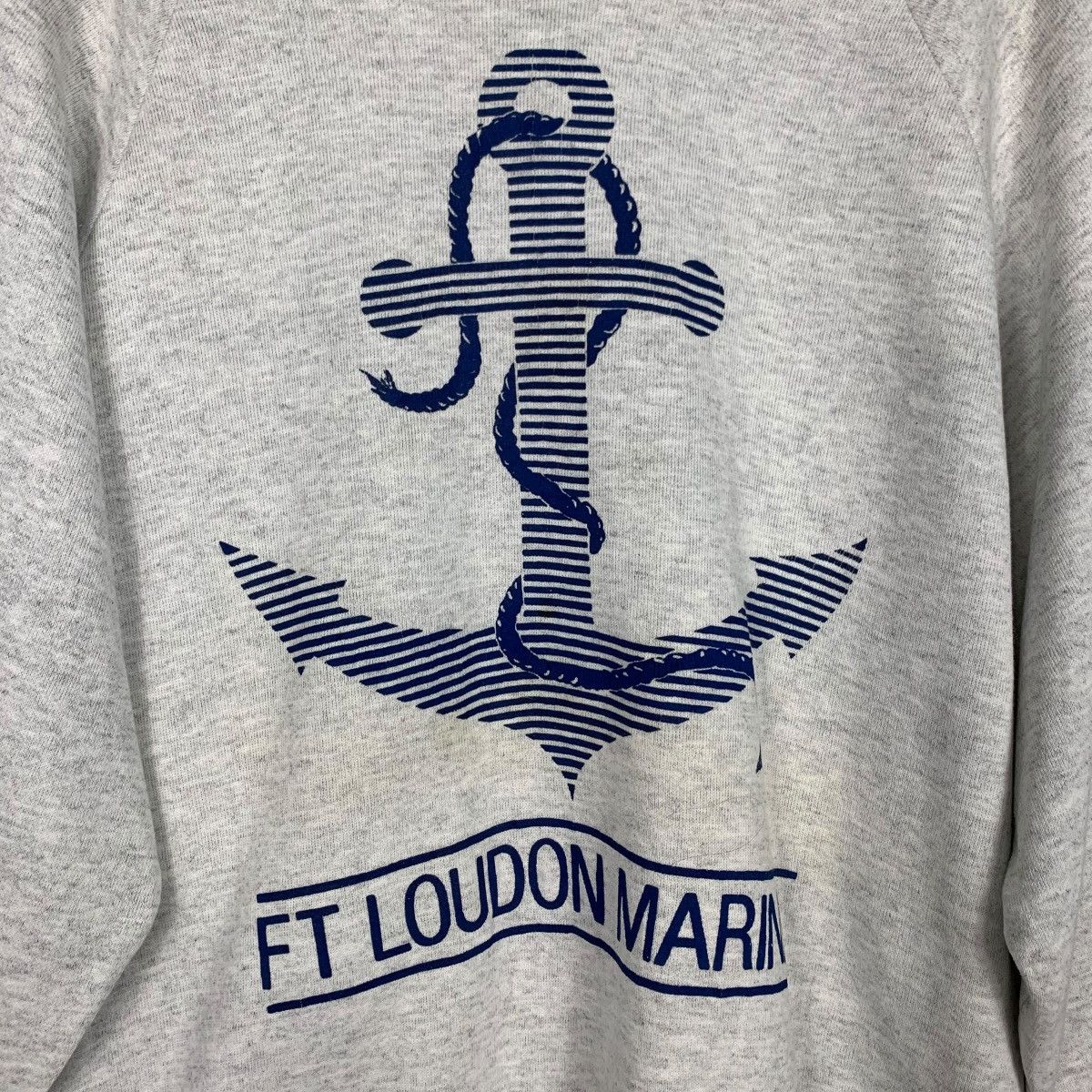 Vintage 90s ONEITA Made In Usa Sweatshirt Ft Loudon Marina #1975-C86 Size US XL / EU 56 / 4 - 10 Thumbnail
