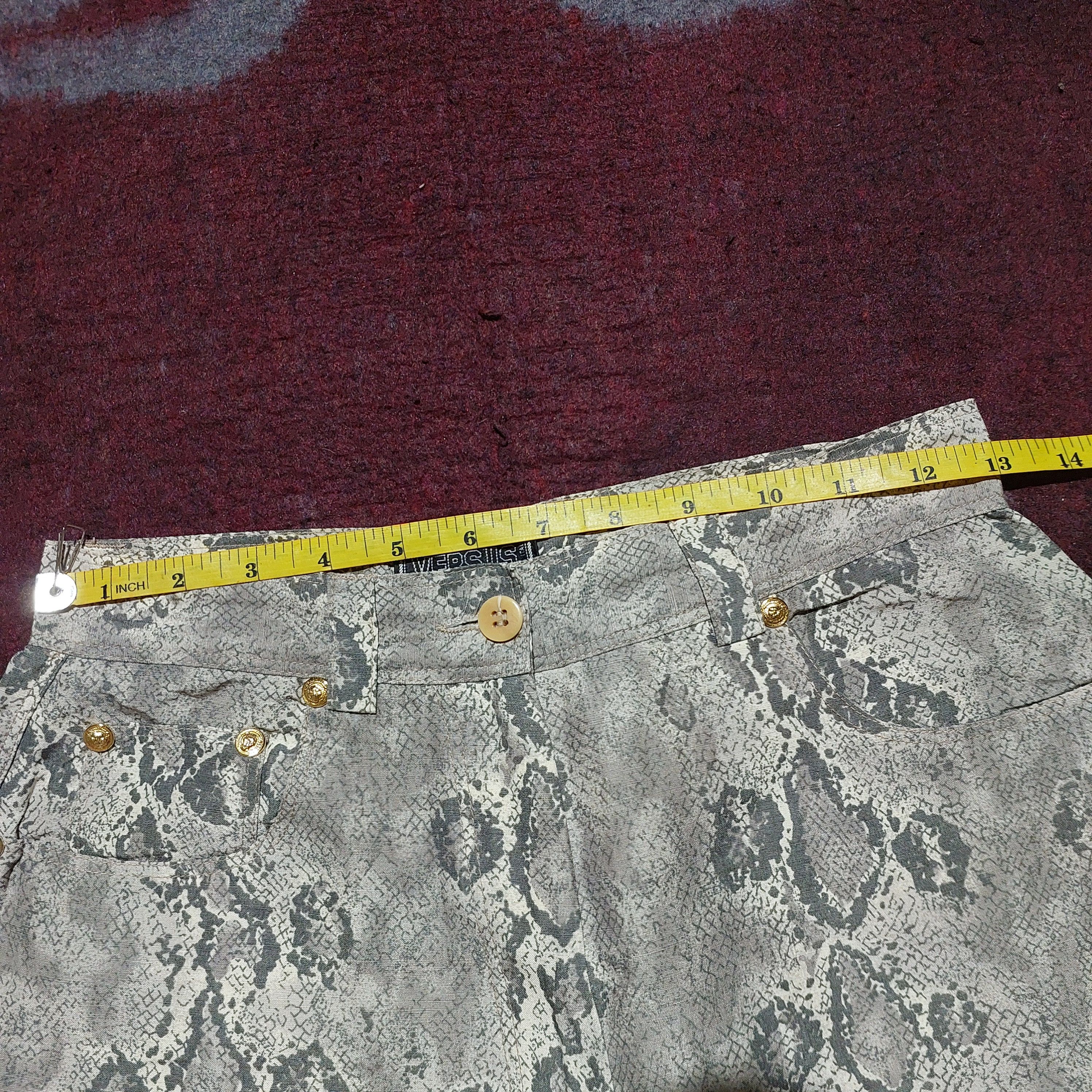 Versus Versace Versace phyton skin pattern zipp leg pants Size 26" / US 2 / IT 38 - 13 Thumbnail