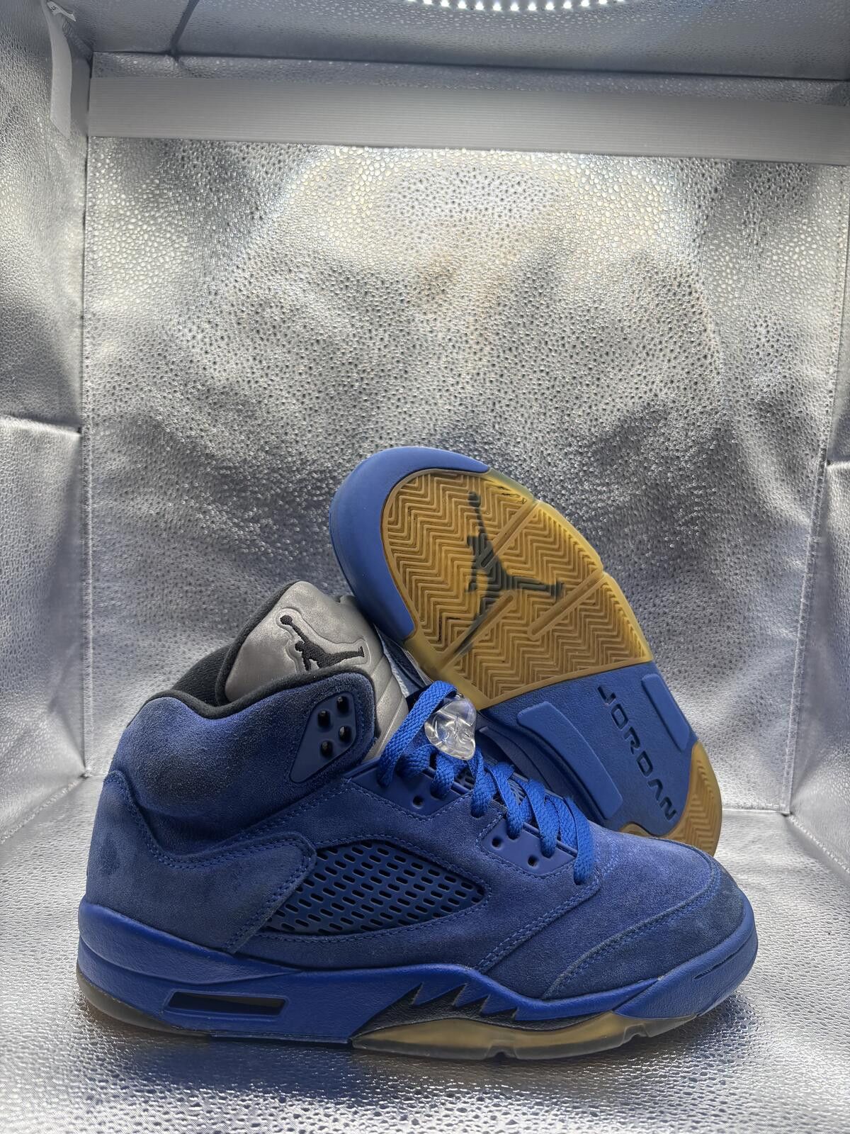 Jordan Brand Air Jordan 5 blue suede Size US 8.5 / EU 41-42 - 1 Thumbnail