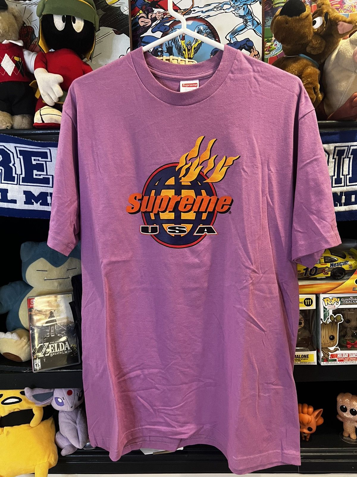 Supreme fire tee sales