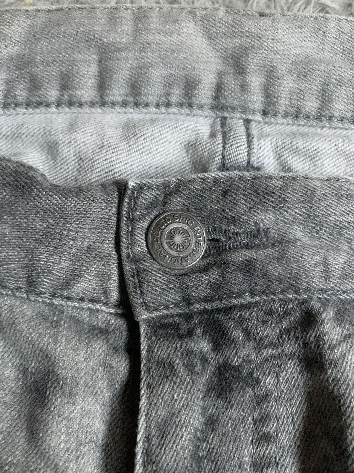 Japanese Brand Vintage Tornado Mart Cut Spiral Mud Wash Jeans pant Size US 34 / EU 50 - 3 Thumbnail