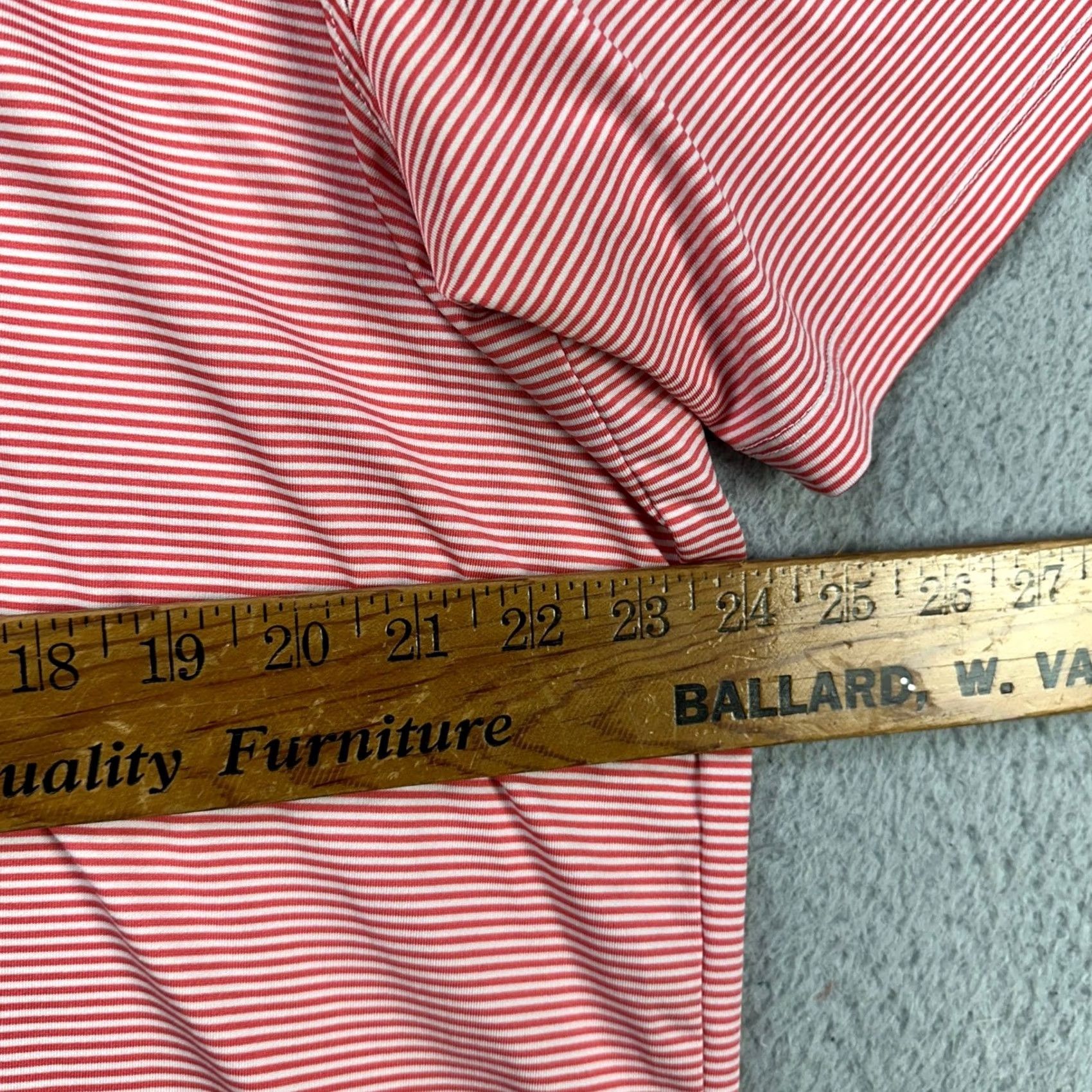 Vintage Greyson Polo Shirt Men XL Striped Short Sleeve Golf Polo Red White Logo Breathable Stretch Size US XL / EU 56 / 4 - 7 Thumbnail