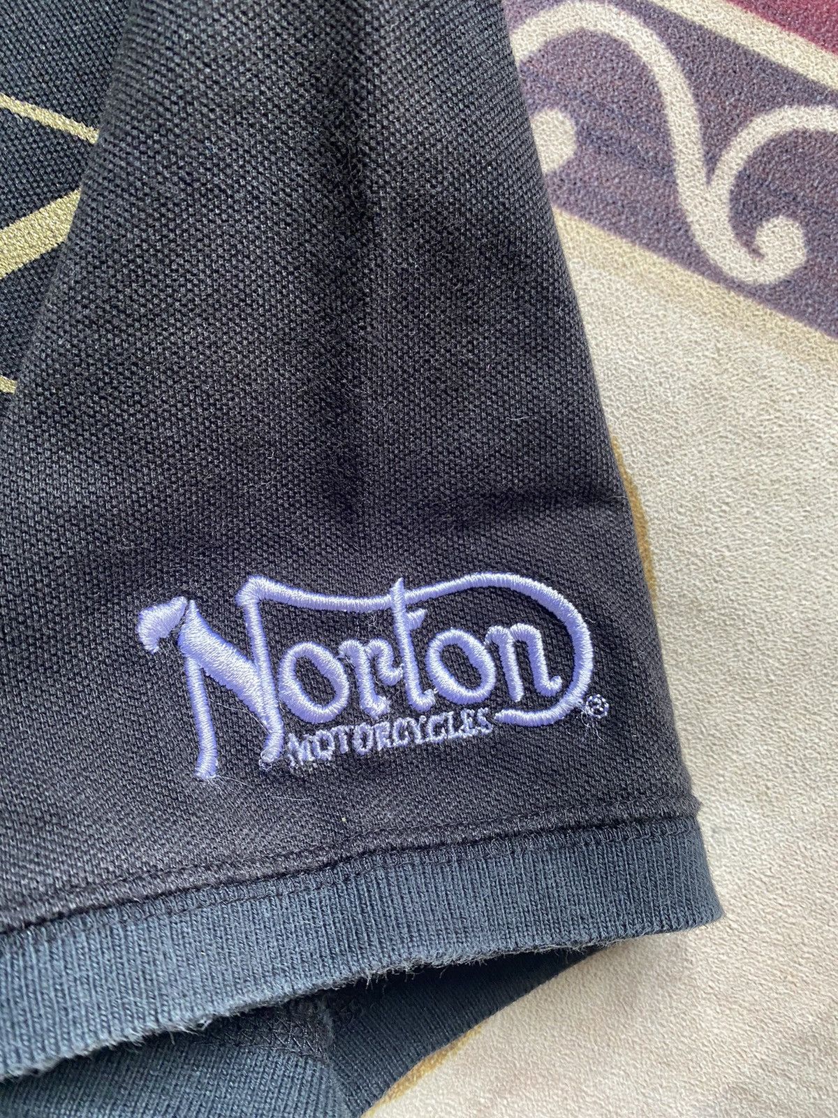 Beauty Beast Vintage Norton Spellout Polo tee Size US S / EU 44-46 / 1 - 5 Thumbnail