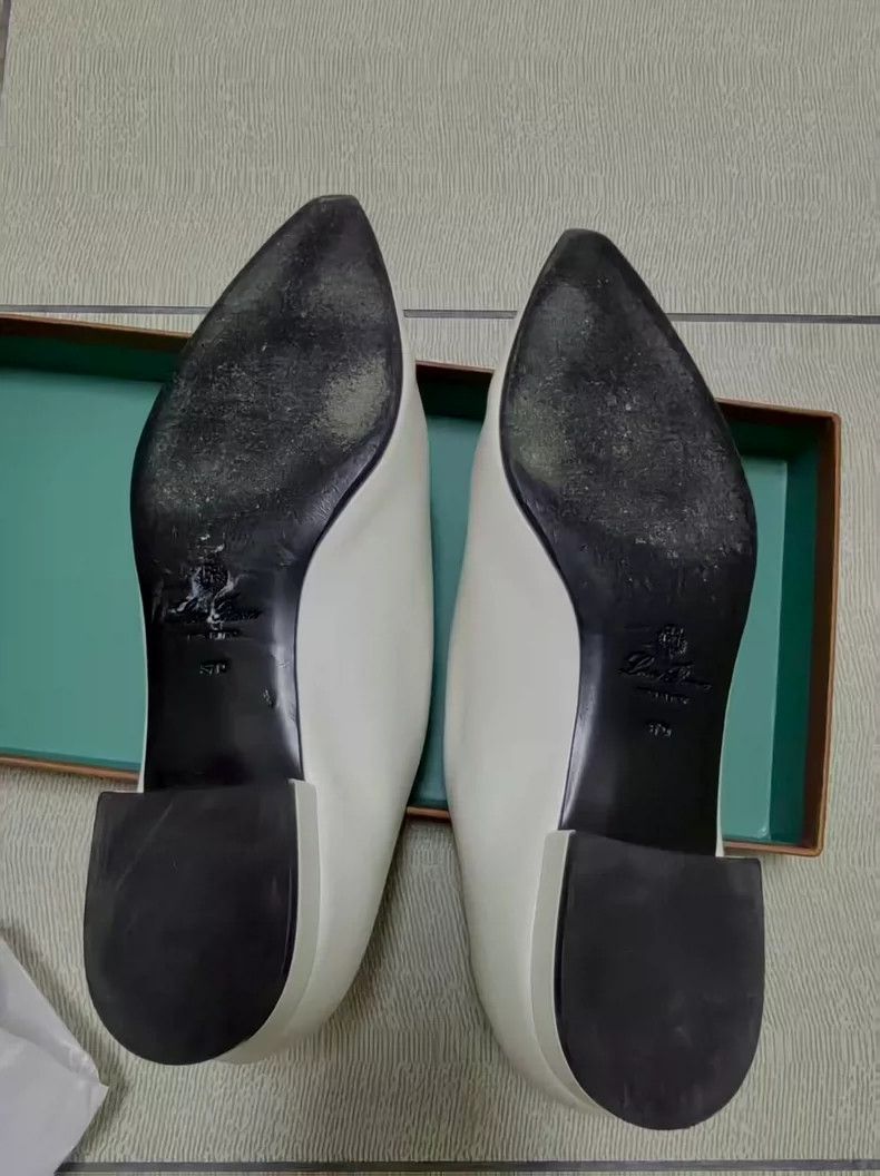 Other LOEWE Flat small pointed white grandma shoes Size US 6.5 / IT 36.5 - 6 Thumbnail
