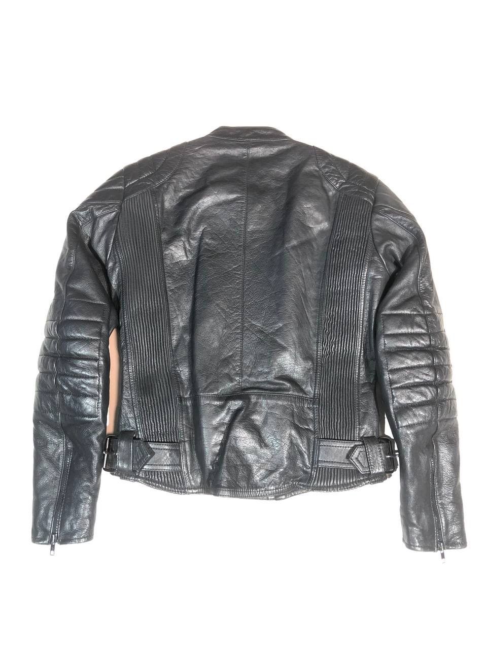 Genuine Leather × Vintage Vintage Moto Biker Triple Black Leather Jacket Size US S / EU 44-46 / 1 - 7 Thumbnail