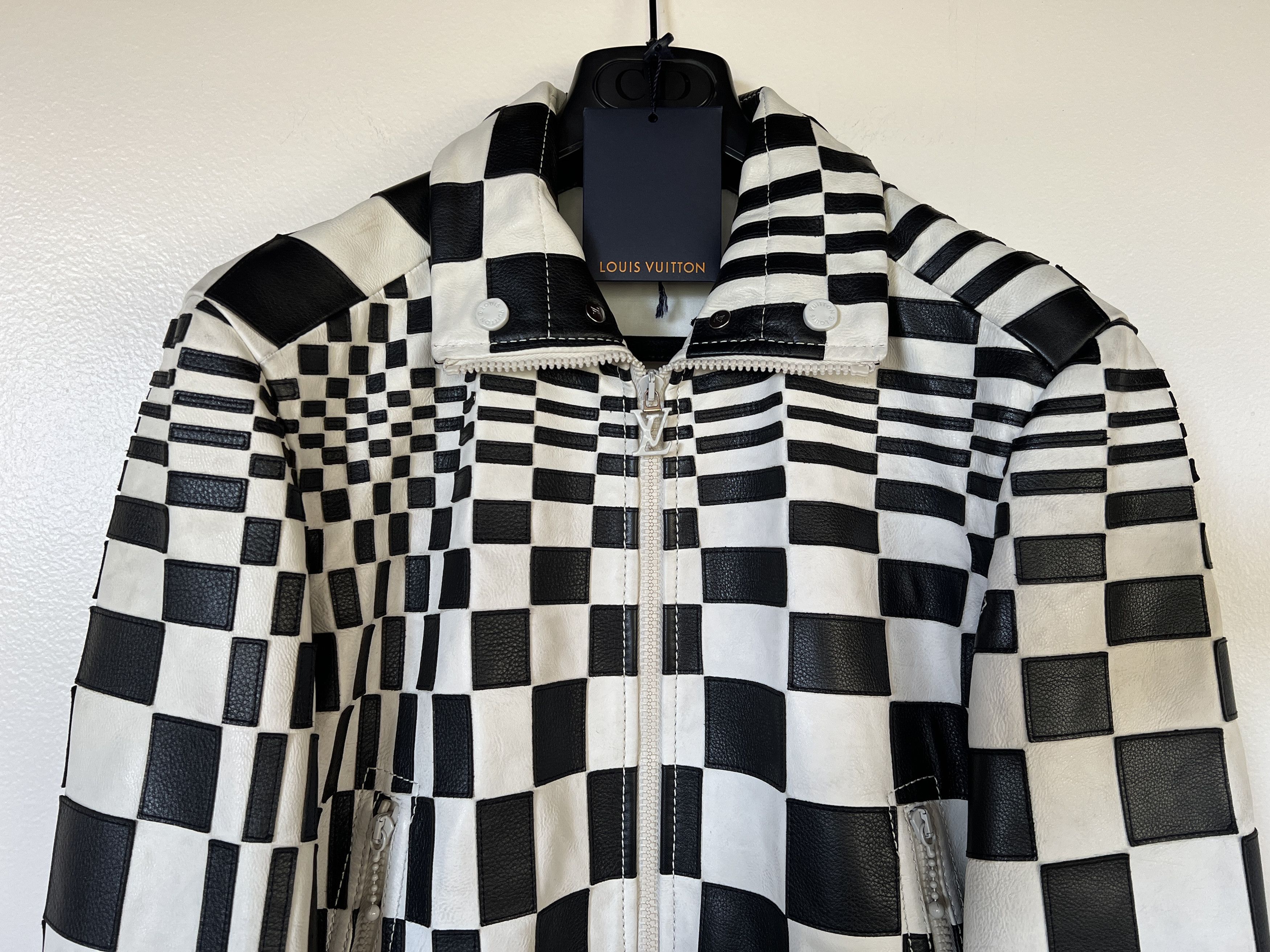 Louis Vuitton SS21 RUNWAY CHECKER PATCHWORK LEATHER BIKER JACKET SZ 46 Size US S / EU 44-46 / 1 - 4 Thumbnail