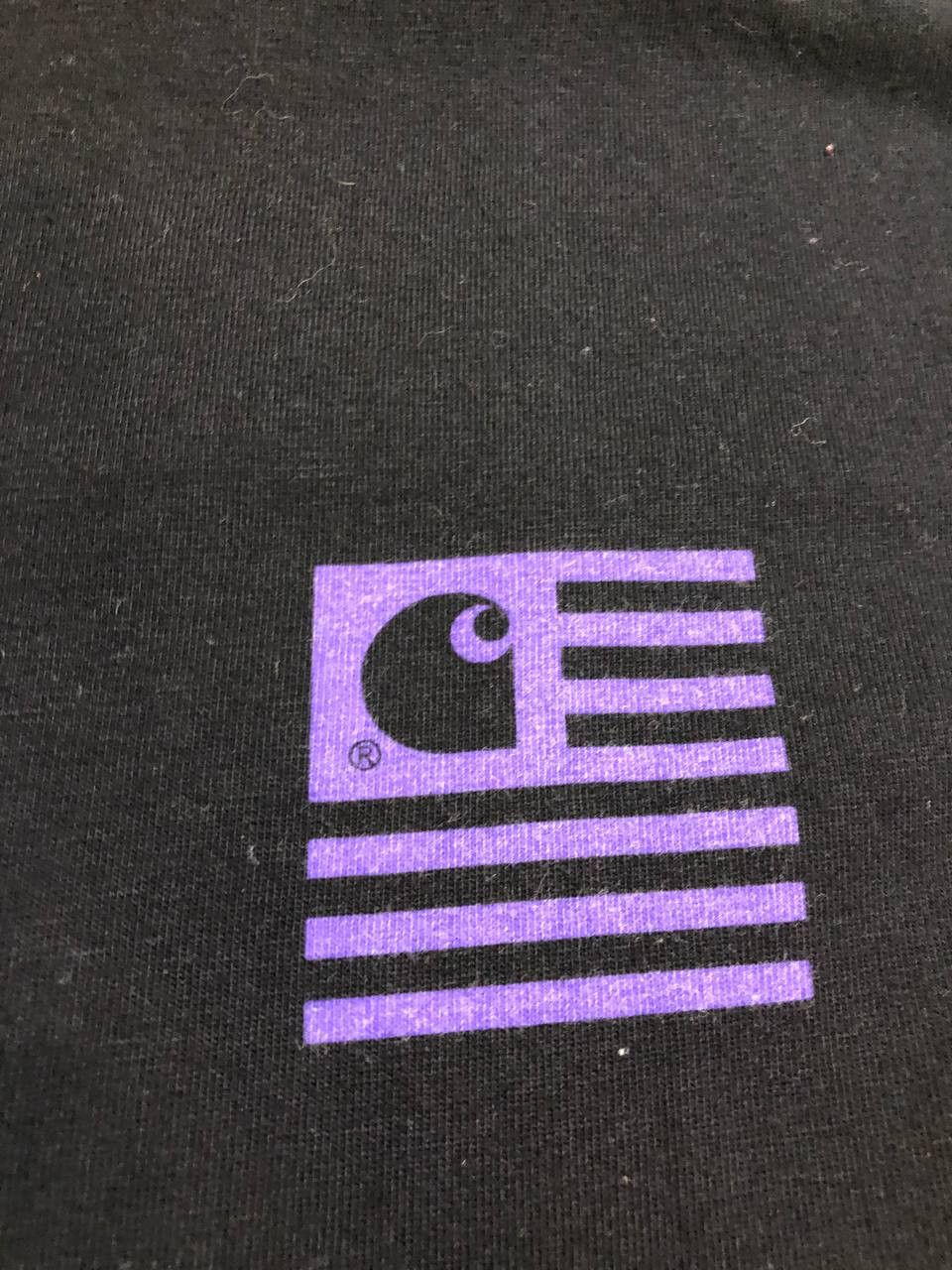 Carhartt Carhartt Black T-Shirt Streetwear big print logo Y2K Size US XS / EU 42 / 0 - 4 Thumbnail