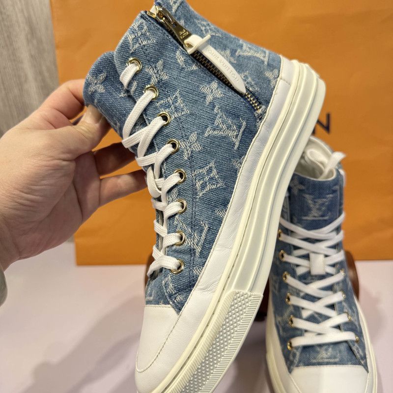 Louis Vuitton Louis Vuitton Stellar Blue Casual Sneakers - Size US 6.5 / EU 39-40 - 4 Thumbnail