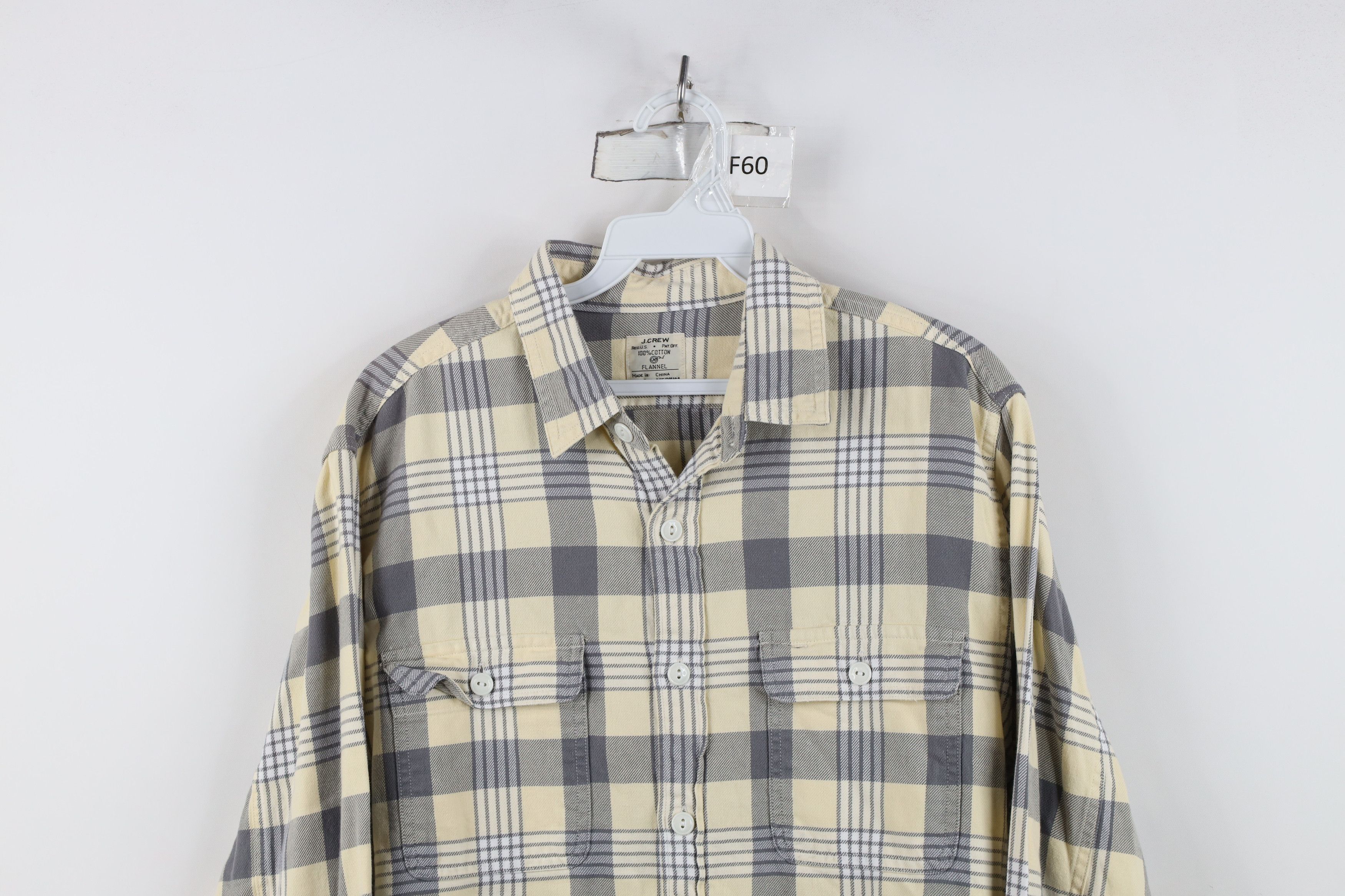 J.Crew J Crew Double Pocket Flannel Collared Button Shirt Plaid Size US M / EU 48-50 / 2 - 2 Thumbnail