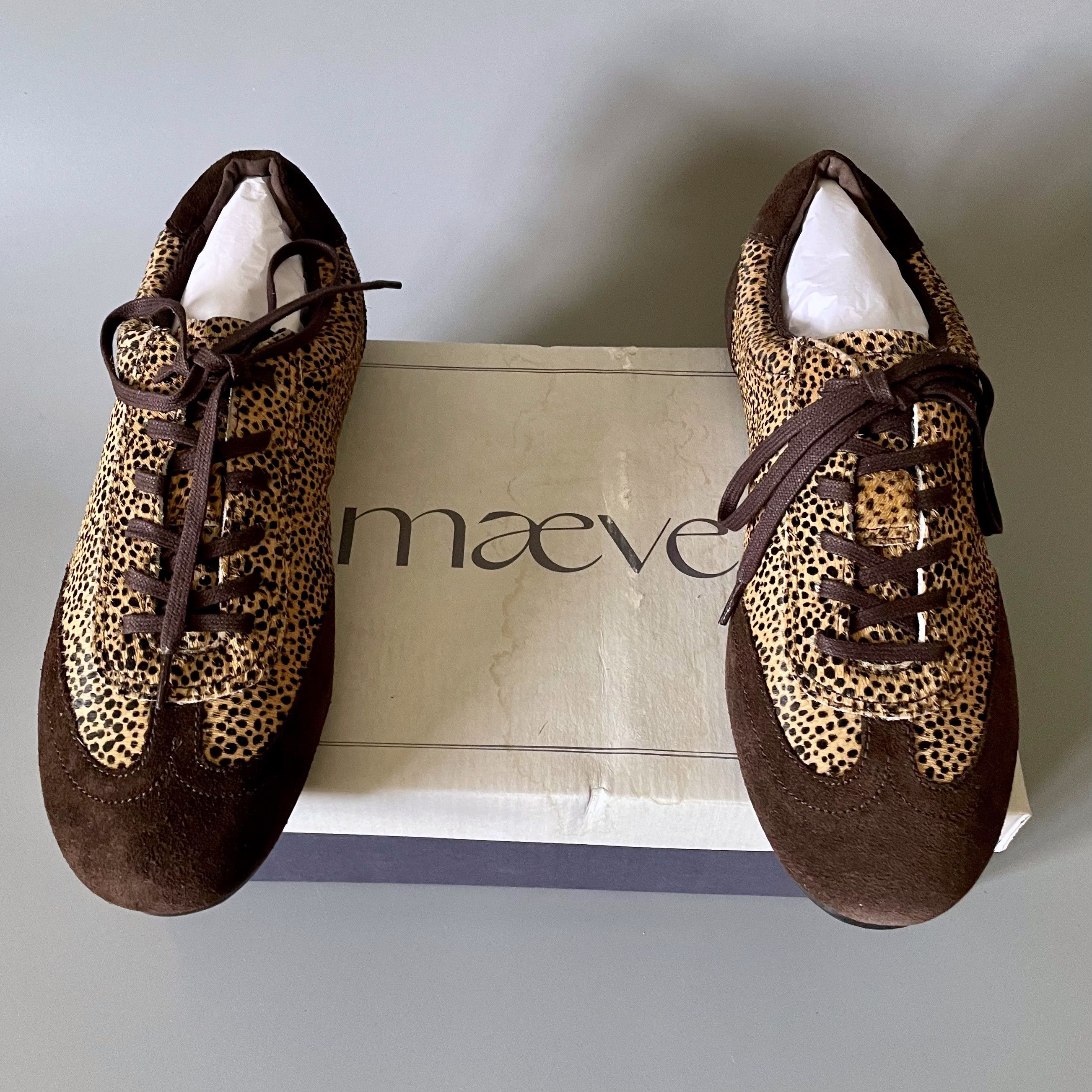 Anthropologie Anthropologie Maeve Low Profile Sneakers, Leopard Print Size US 7 / IT 37 - 3 Thumbnail