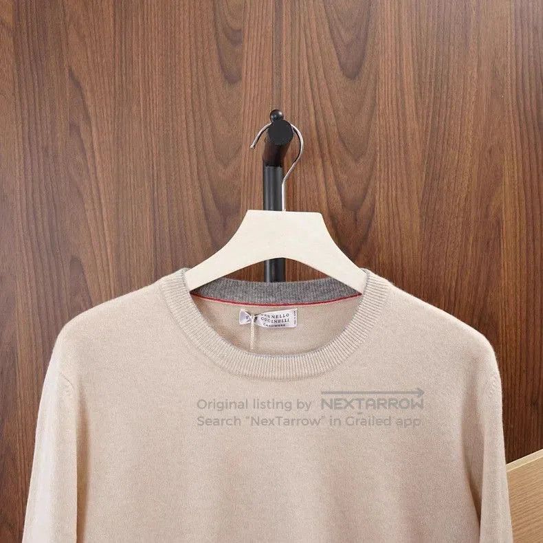 Brunello Cucinelli Brunello Cucinelli Cashmere Crewneck Sweater. Size US L / EU 52-54 / 3 - 4 Thumbnail