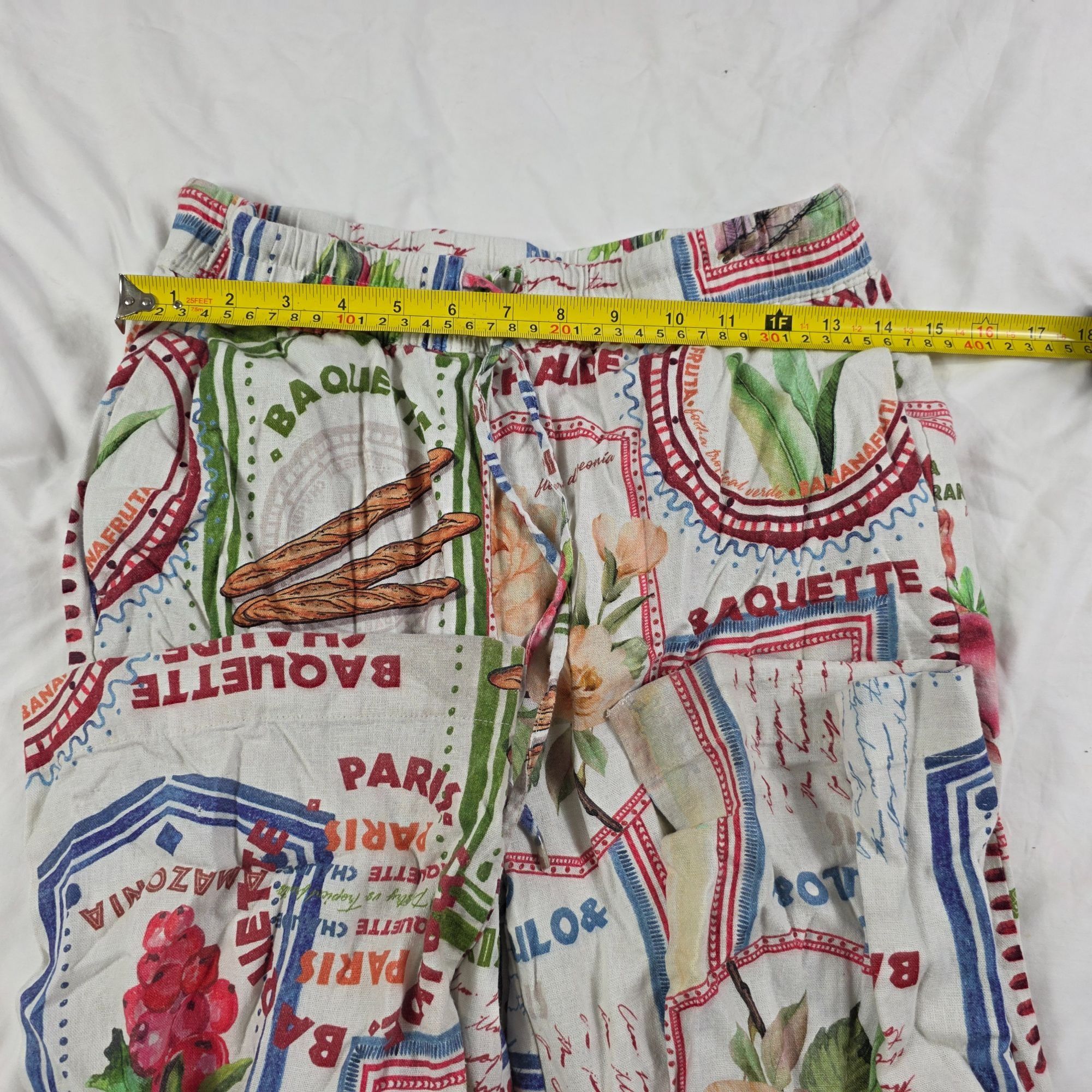 Rachel Zoe Rachel Zoe Womens Size Small White Patterned Pants Colorful Size 32" / US 10 / IT 46 - 7 Thumbnail