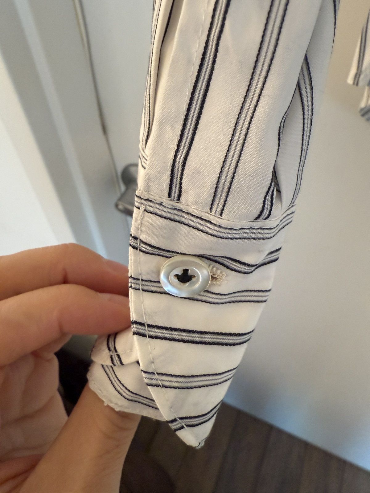 GEOFFREY B.SMALL／sleeveless shirt(stripe Geoffrey b. small heavy - Gem