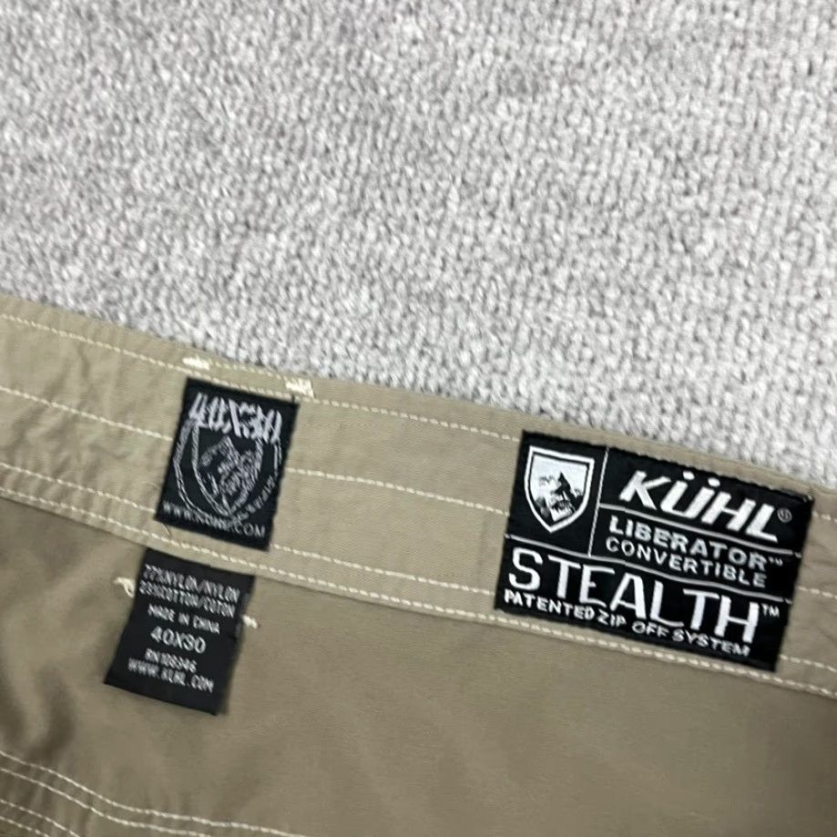 Vintage Kuhl Liberator Convertible Pants Men 40x30 Brown Hiking Zip-Off Shorts Outdoor Sports Size US 40 / EU 56 - 2 Thumbnail