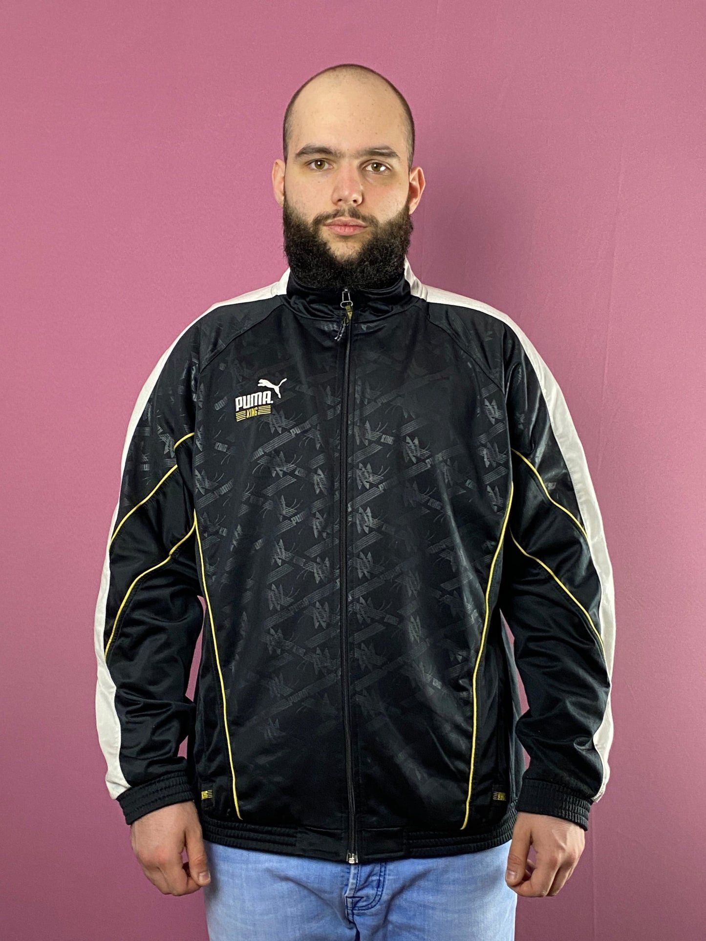 Puma × Vintage 80s Puma King Monogram Vintage Men's Track Jacket - XL Size US XL / EU 56 / 4 - 2 Thumbnail