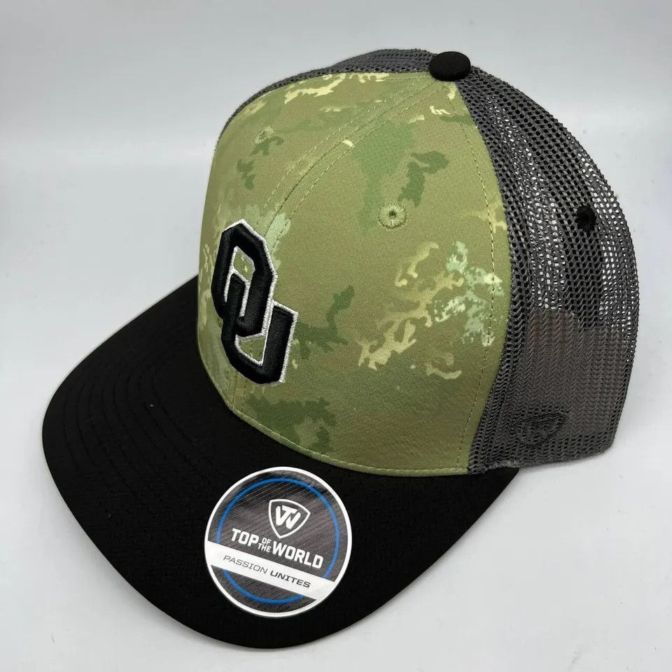 Top Of The World Oklahoma Sooners NCAA Camo Trucker Hat Snapback Cap ...