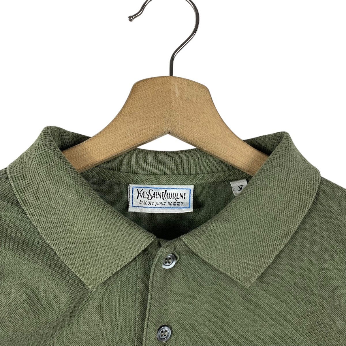 Designer × Yves Saint Laurent Vintage YVES SAINT LAURENT small logo embroidery polo tee Size US L / EU 52-54 / 3 - 5 Thumbnail