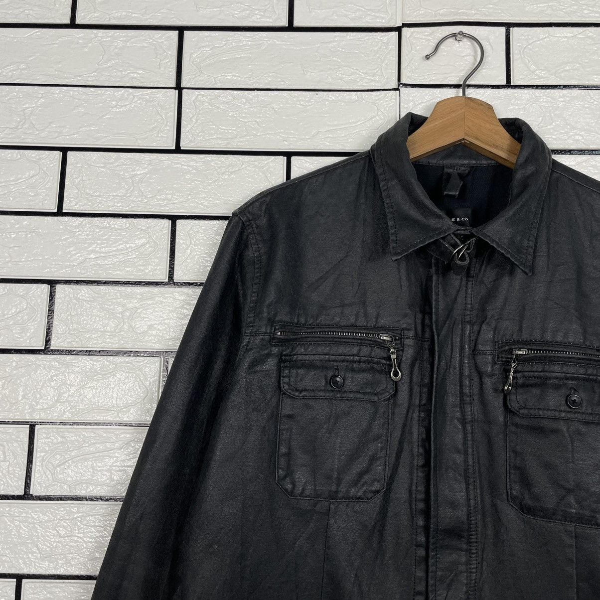 Japanese Brand Male & Co Slim Fit Black Jacket Size US M / EU 48-50 / 2 - 6 Thumbnail