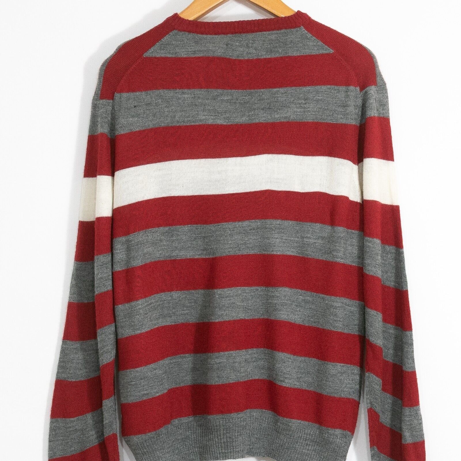 Kappa × Vintage Kappa Wool Blend Striped Sweater XL - Lightweight Distressed Size US XL / EU 56 / 4 - 10 Thumbnail