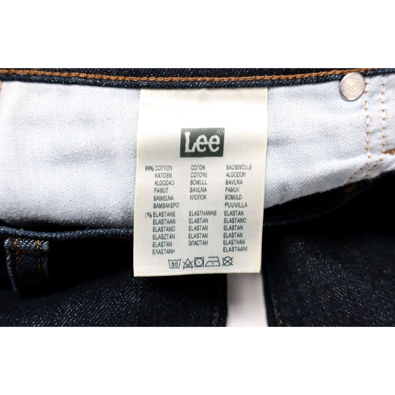 Lee LEE Jeans Luke Men's W32/L32 Slim Fit Stretch Zip Fly Dark Blue Size US 32 / EU 48 - 6 Thumbnail