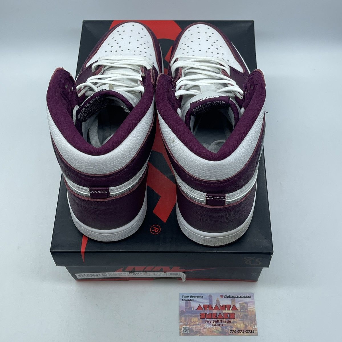Nike Air jordan 1 high Bordeaux Size US 8.5 / EU 41-42 - 6 Thumbnail