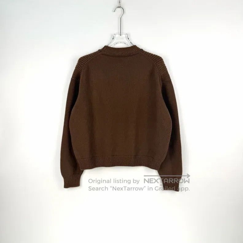 Hermes Hermes Caramel Metal Small Logo Cashmere Sweater Size S / US 4 / IT 40 - 4 Thumbnail