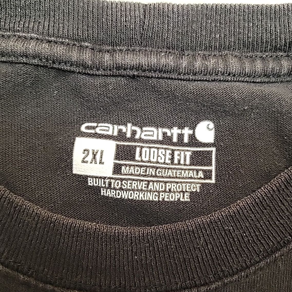 Carhartt Carhartt Shirt Mens 2XL Black Loose Fit Short Sleeve Crewneck Pocket Tee K87 Size US XXL / EU 58 / 5 - 6 Thumbnail