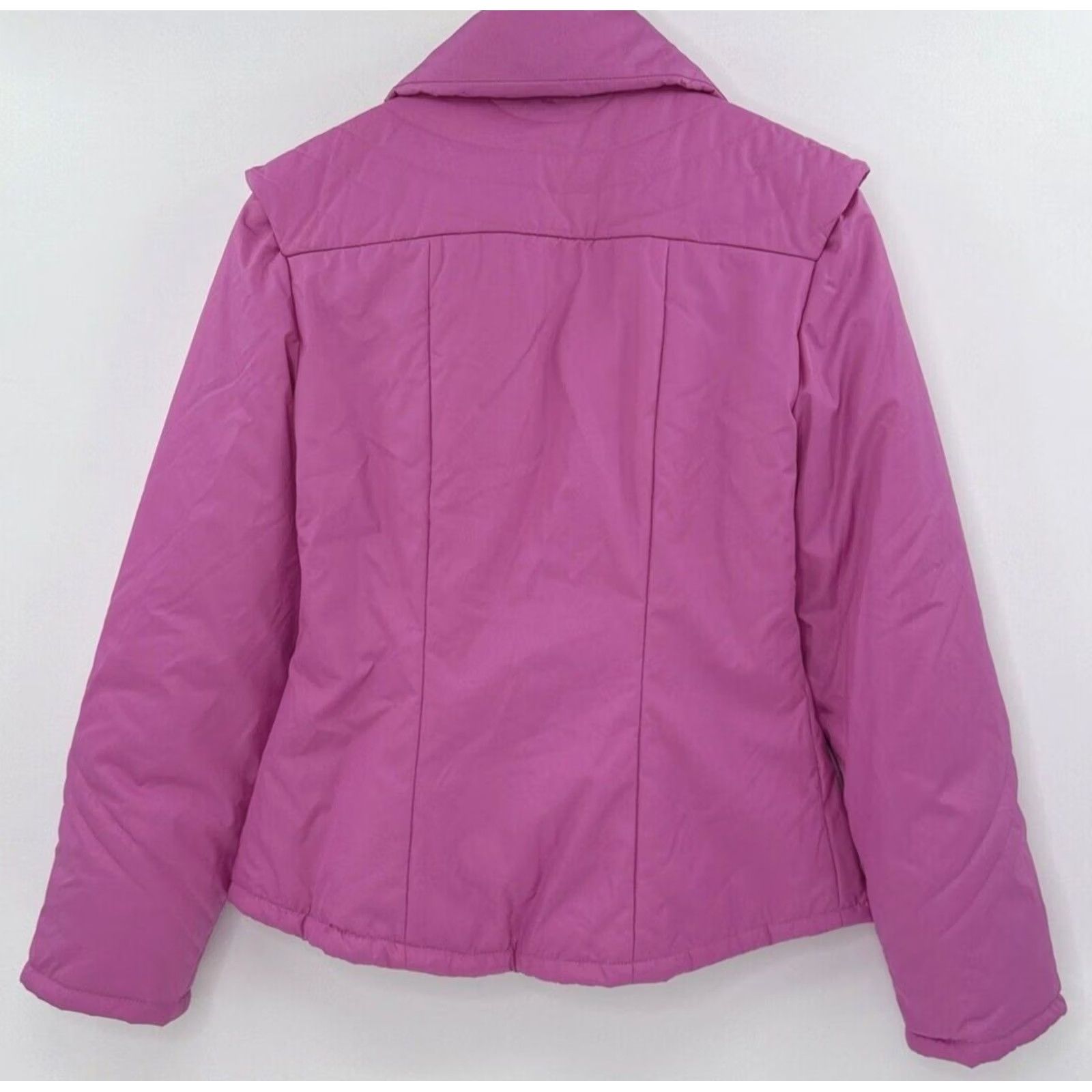 Vintage Vaute Couture The Urban Snow Coat Coat Pink M Women's Winter Casual Zip Vegan USA Size M Regular Long Sleeve Size M / US 6-8 / IT 42-44 - 3 Thumbnail