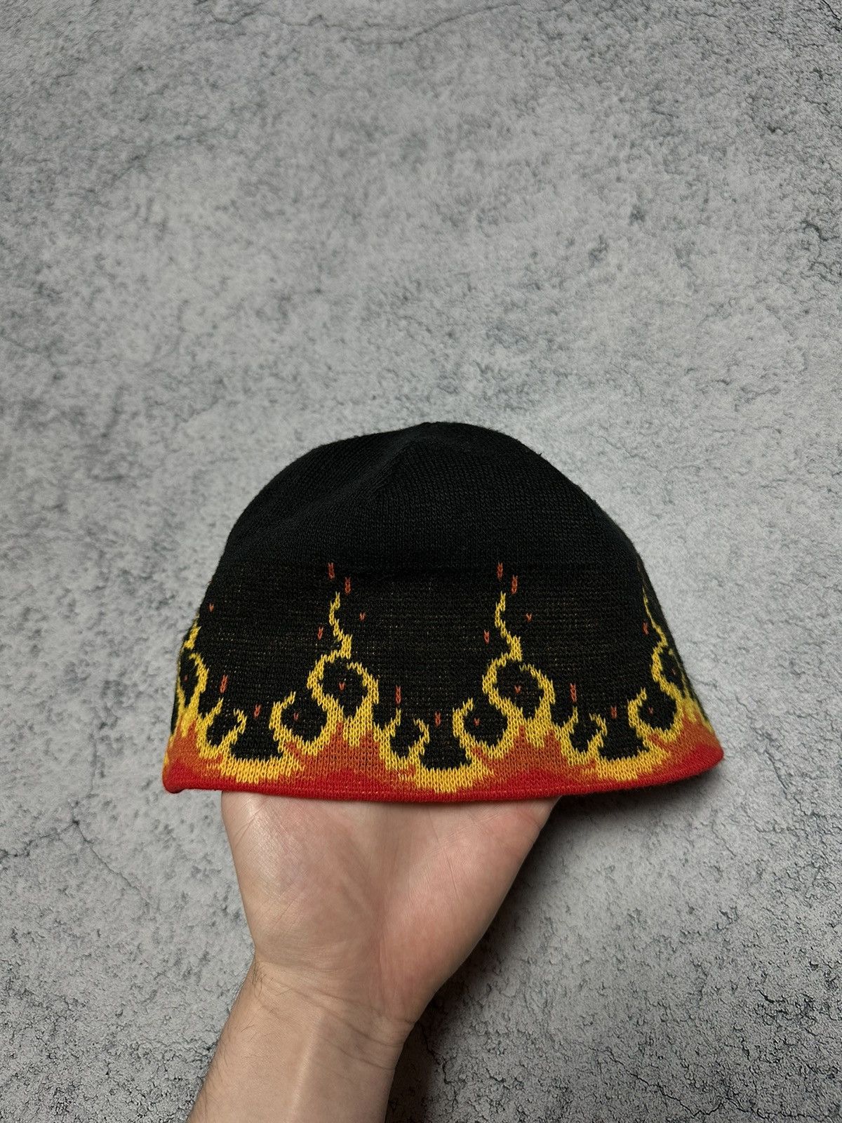 Vintage Vintage Red Eye Flame Fire Skate Beanie Hat Size ONE SIZE - 7 Thumbnail