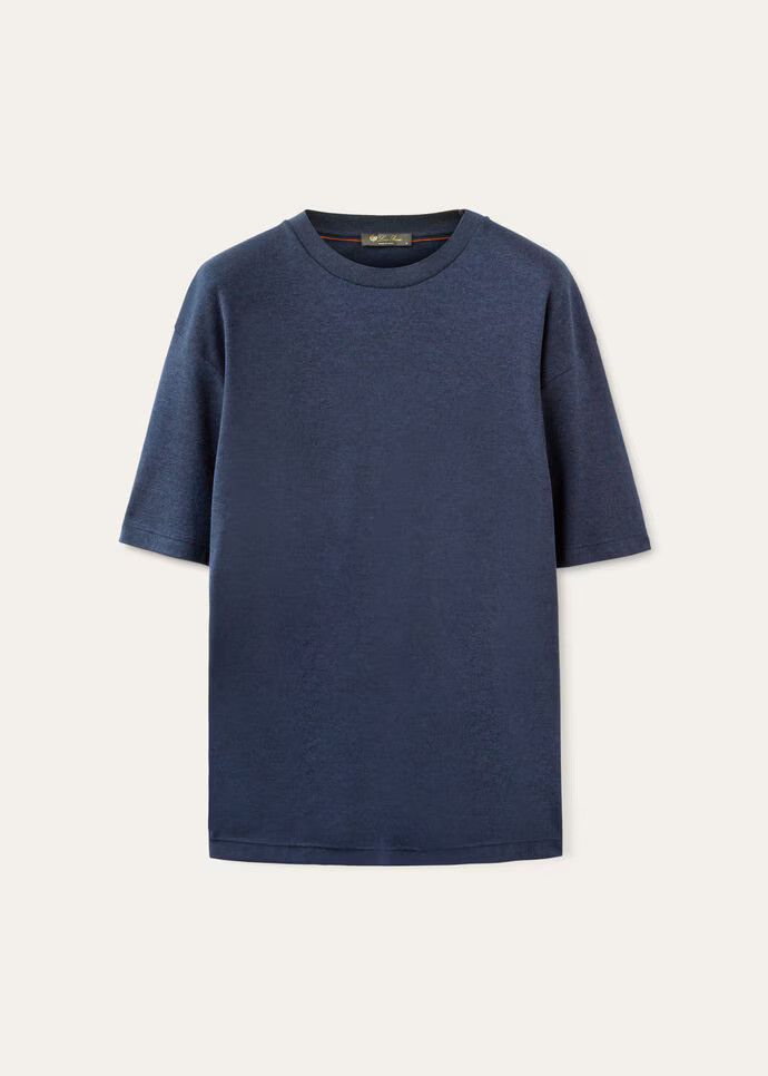 Loro Piana o1w1db10724 T-Shirt in Blue Size US XXL / EU 58 / 5 - 1 Thumbnail