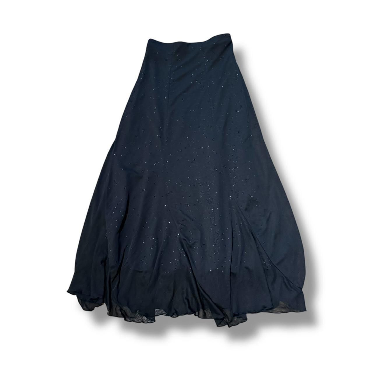 Designer Women's Black and Silver Skirt Size 28" / US 6 / IT 42 - 1 Thumbnail