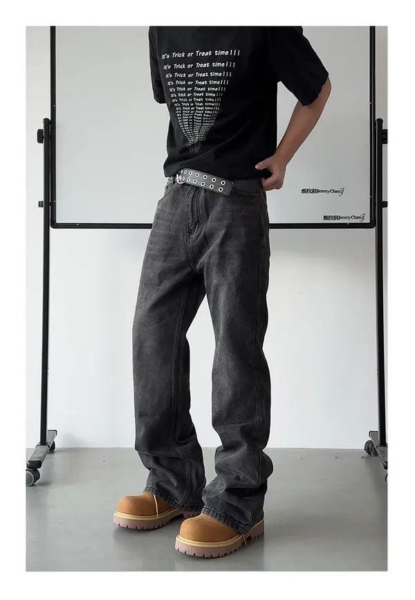 Jean Kuriyama x Rieko Washed Wide Leg Jeans Size US 30 / EU 46 - 5 Thumbnail