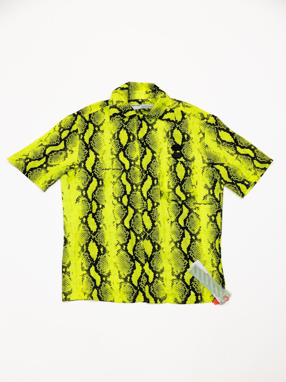 Off-White Off-White Snake Skin Print Button Up Shirt Size US S / EU 44-46 / 1 - 1 Thumbnail