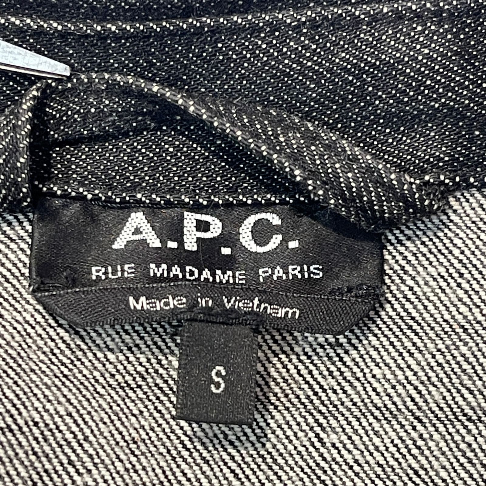 A.P.C. A.P.C. Men's Black Denim Chore Coat Size Small EUC Size US S / EU 44-46 / 1 - 3 Thumbnail