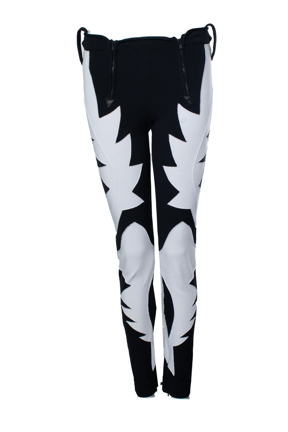 Givenchy Givenchy, black and white leggings Size 30" / US 8 / IT 44 - 1 Thumbnail