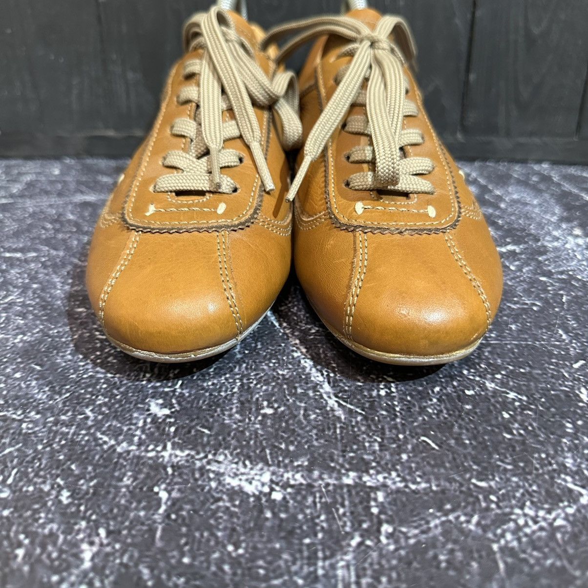 Massimo Dutti × Vintage Massimo Dutti Vintage Brown Women’s Lather Sneakers size 38 Size US 8 / IT 38 - 6 Thumbnail