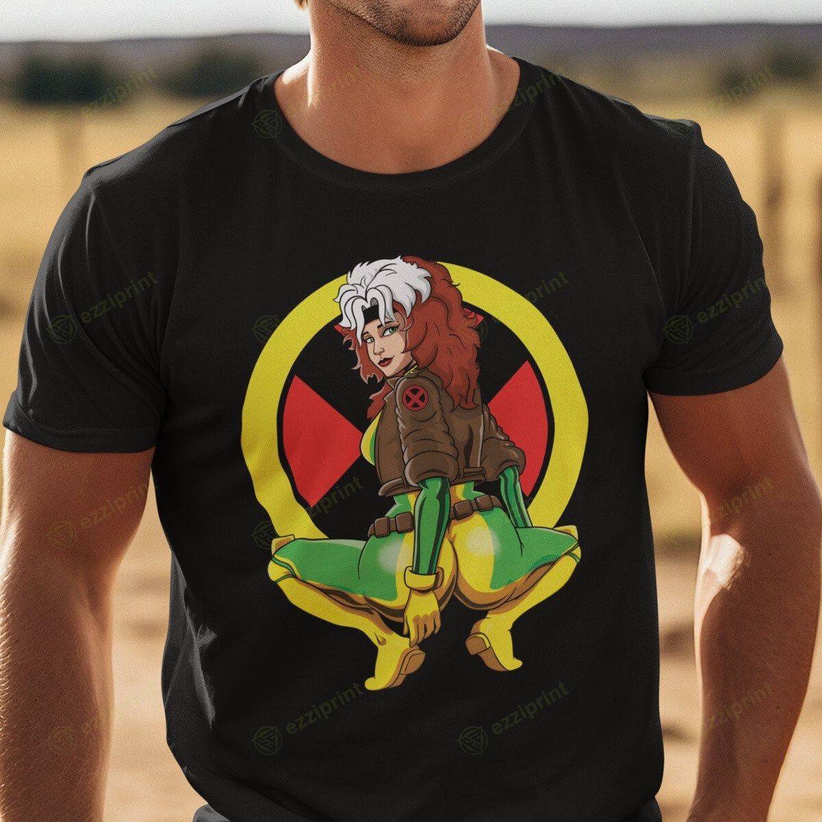 The Unbranded Brand ROGUE BOMBSHELL MARVEL T-SHIRT Size L / US 10 / IT 46 - 2 Thumbnail