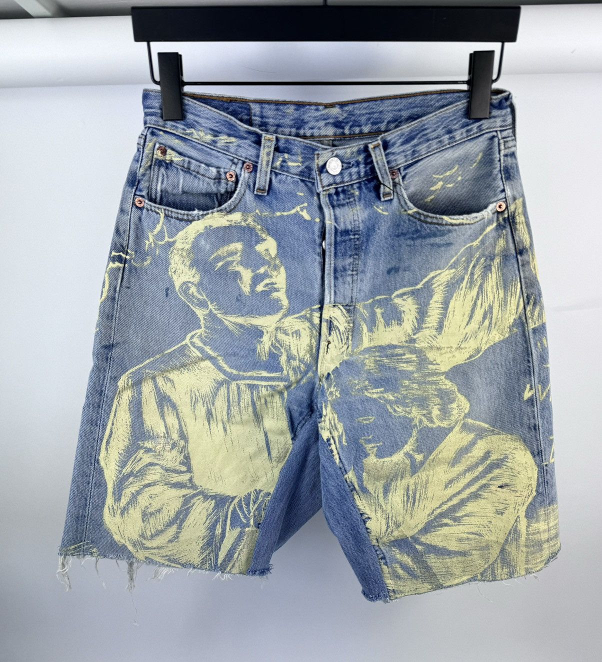 RRR-123 BAPTISM STRAIGHT LEG DENIM SHORTS Size US 32 / EU 48 - 1 Thumbnail