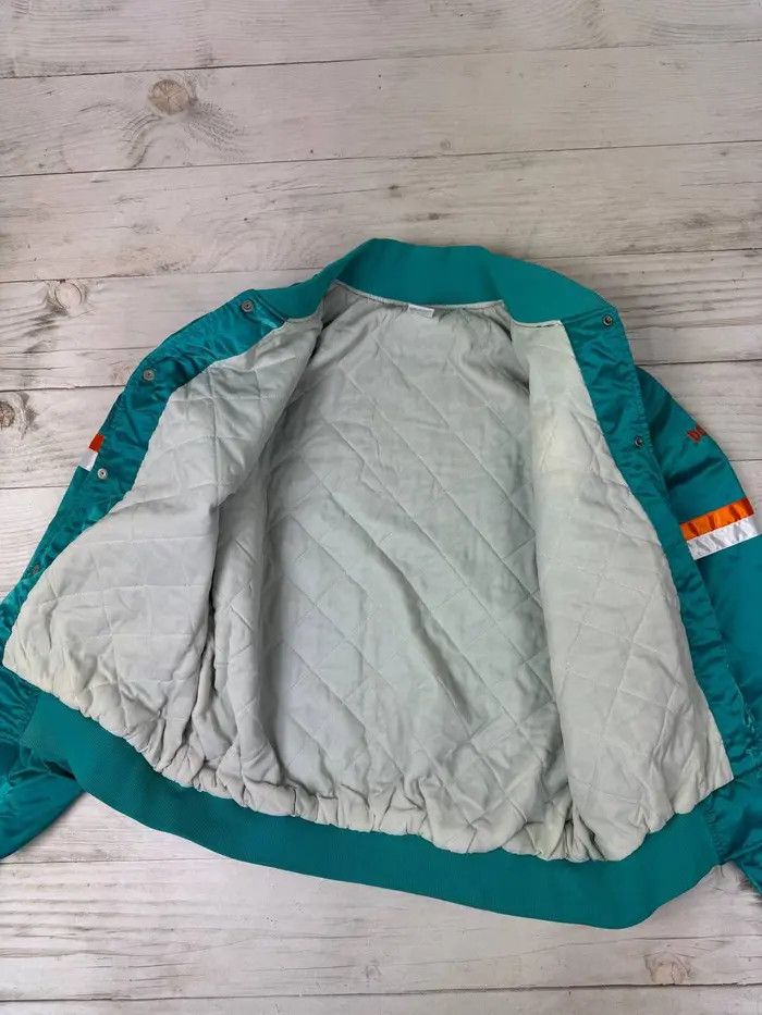 NFL Vintage Miami Dolphins NFL 90s Jacket Nylon Bomber Size US XL / EU 56 / 4 - 11 Thumbnail