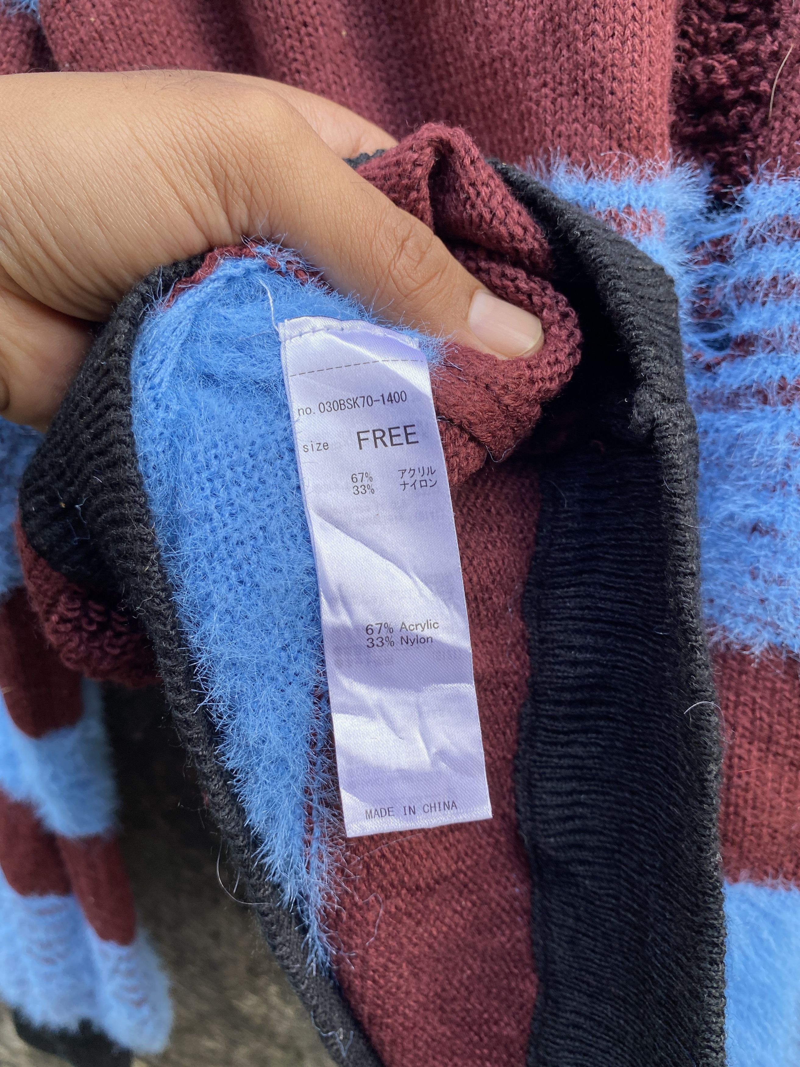 If Six Was Nine Japanese SLY Distressed grunge Punk Knit Sweater Size US M / EU 48-50 / 2 - 6 Thumbnail