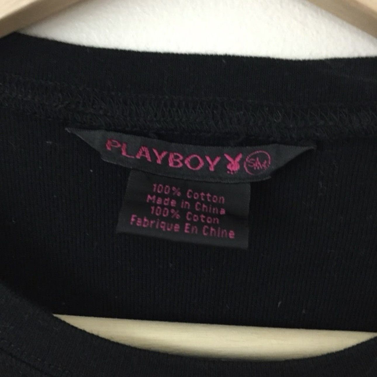 Playboy PLAYBOY Rare Vintage Y2K Black Rhinestone Bling Bunny Tee Size S / US 4 / IT 40 - 4 Thumbnail
