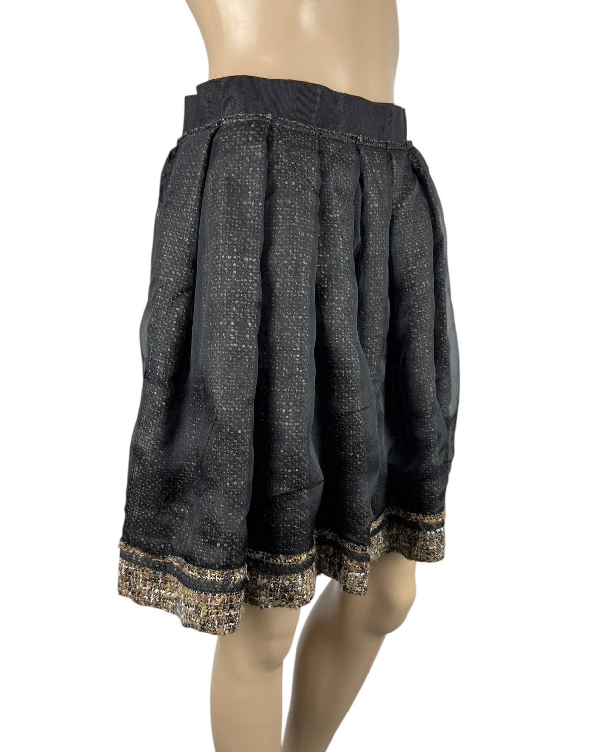 Dolce & Gabbana Dolce & Gabbana Mesh & Wool Woven Skirt size 44 Size 30" / US 8 / IT 44 - 3 Thumbnail