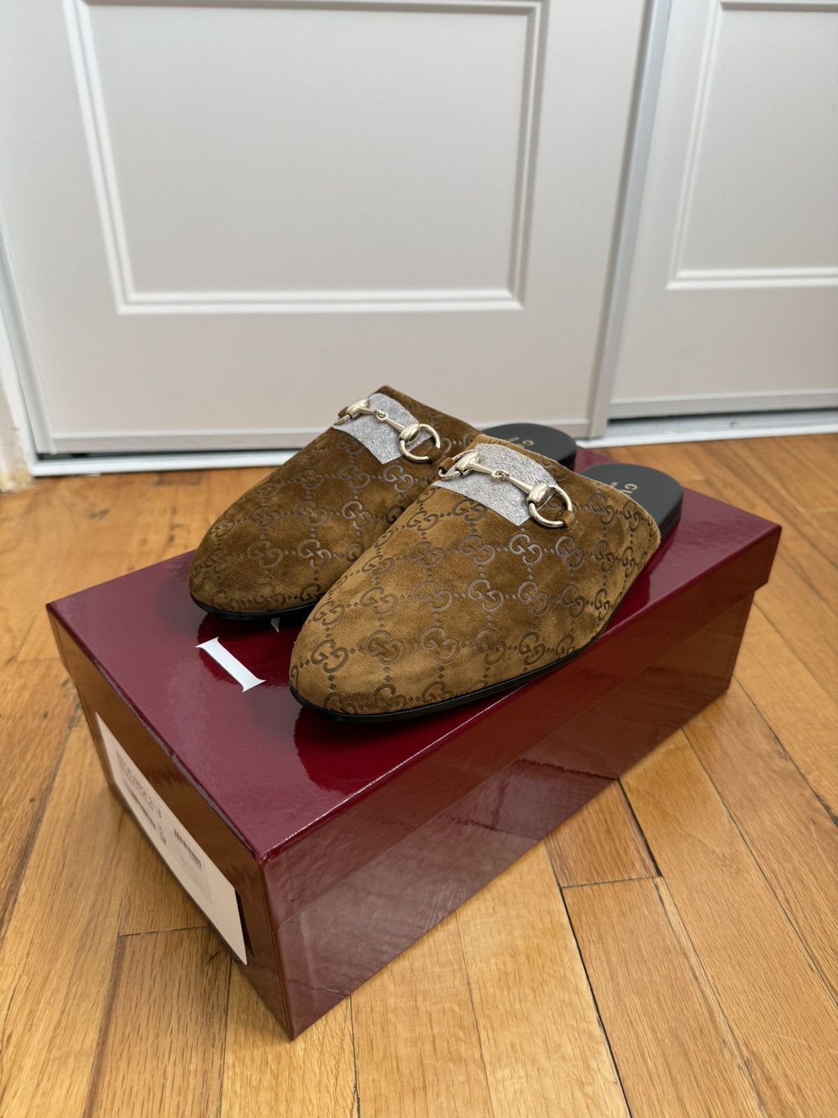 Gucci Gucci GG Suede Annette Mule Slip-on Size US 10 / EU 43 - 1 Thumbnail