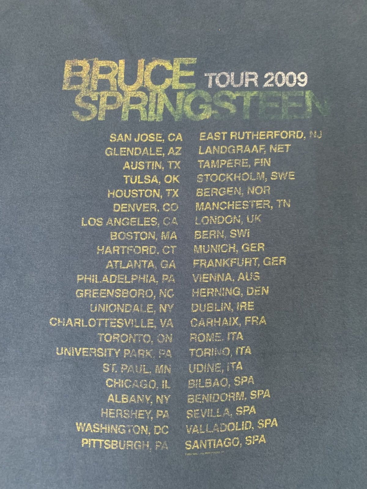 Band Tees LAST DROP#Bruce Springsteen Live Tour 2009 ©️2009 Size US L / EU 52-54 / 3 - 9 Thumbnail