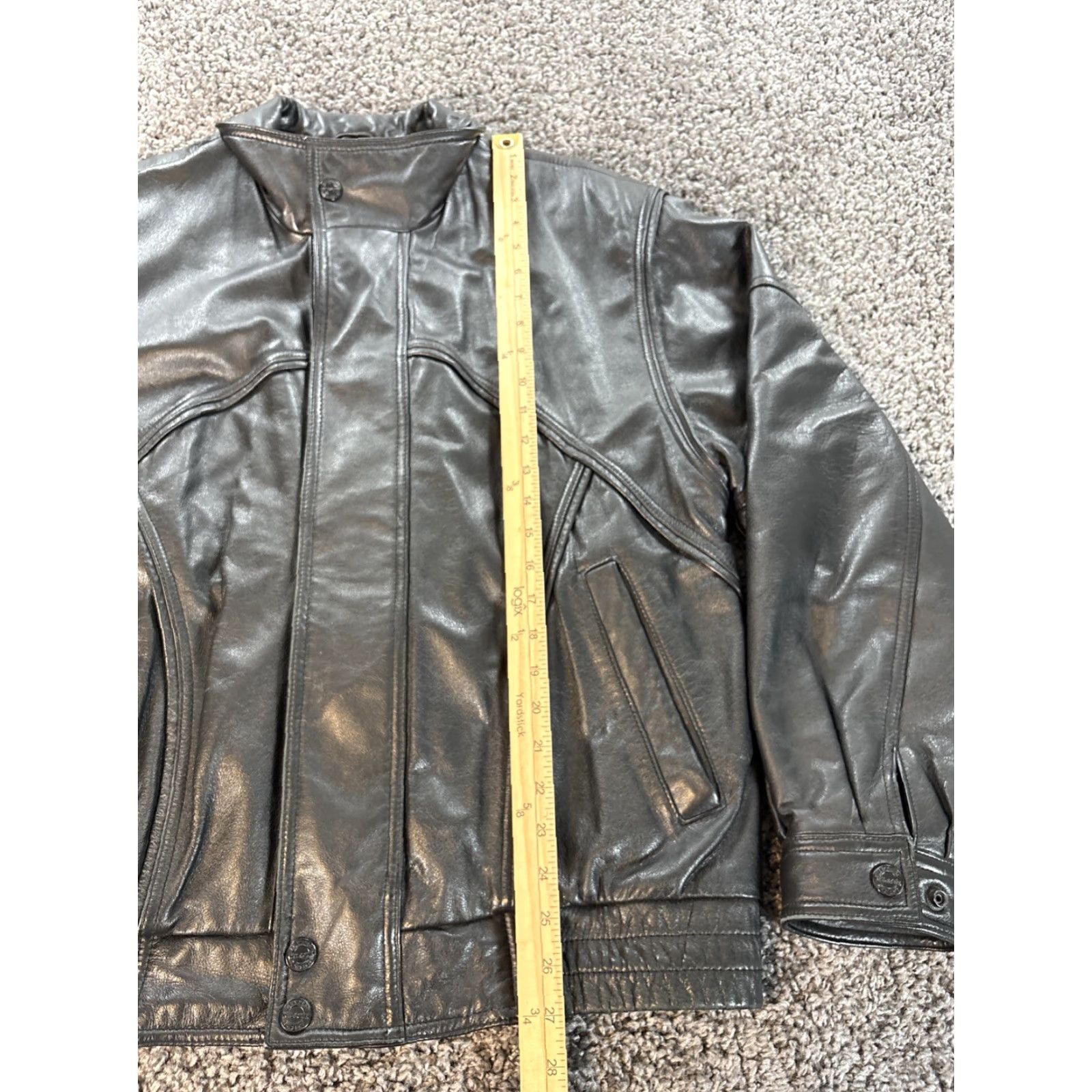 Vintage VINTAGE Wilsons Leather Bomber Jacket Mens L Black Thinsulate Thermal Lined Biker Size US L / EU 52-54 / 3 - 2 Thumbnail