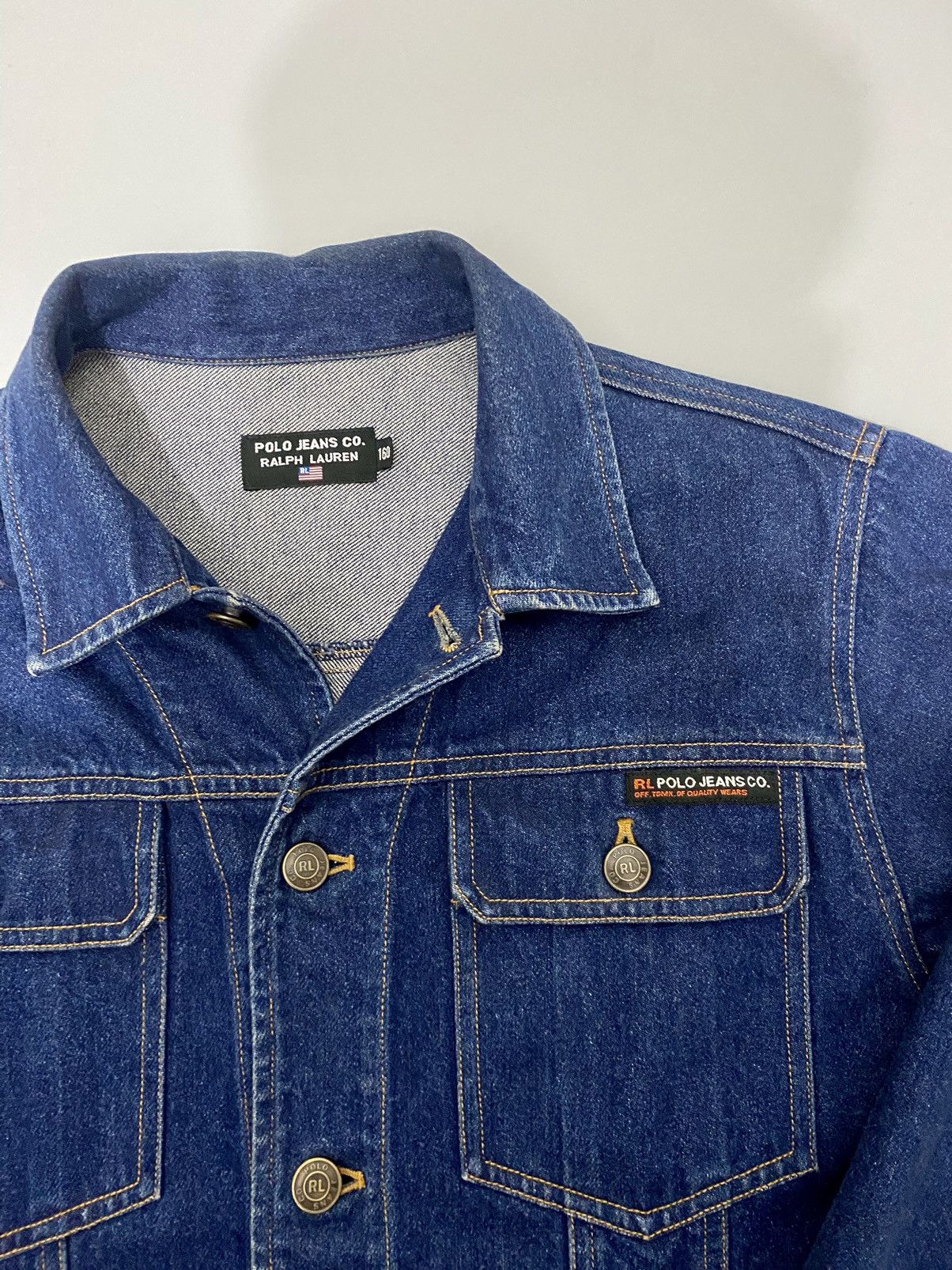 Ralph Lauren 💥American Flag💥Vintage Ralph Laurent Denim Jacket Size US M / EU 48-50 / 2 - 9 Thumbnail