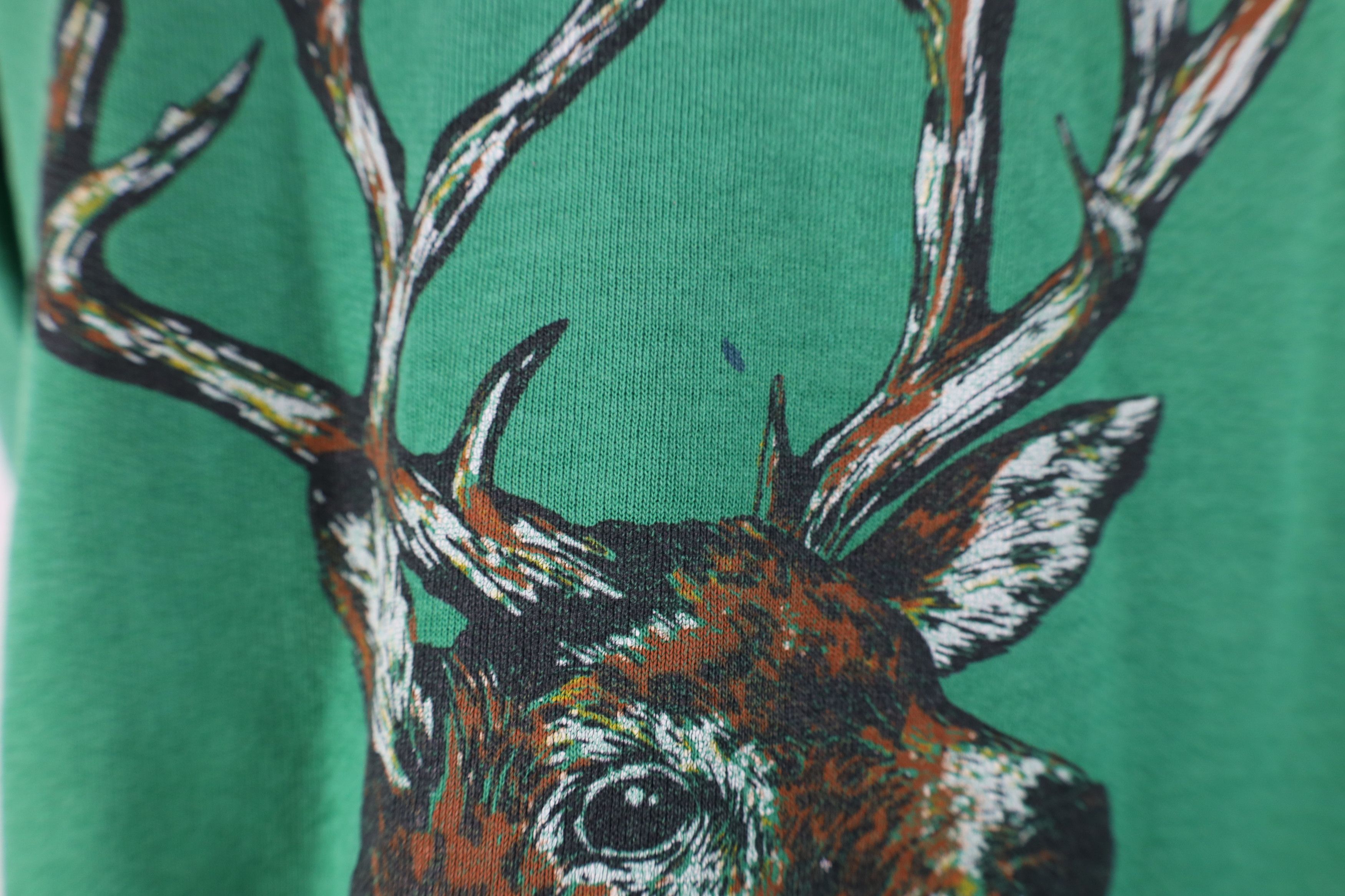 Vintage Vintage 80s 90s Streetwear Deer Buck Crewneck Sweatshirt Size US S / EU 44-46 / 1 - 5 Thumbnail