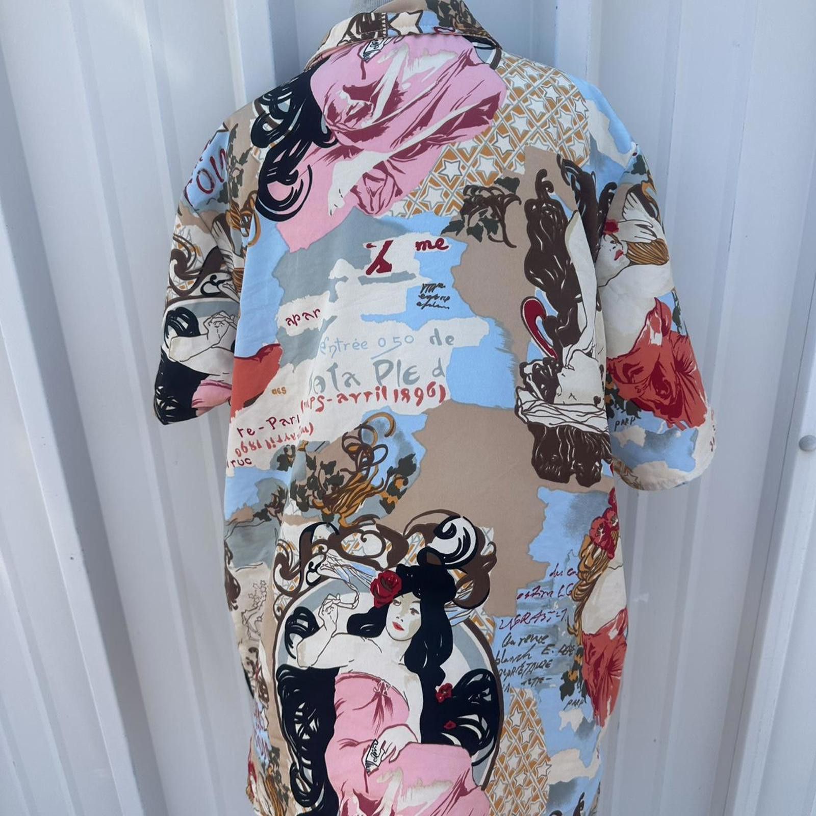 Other vintage 90s short sleeve button up shirt Size XL / US 12-14 / IT 48-50 - 2 Thumbnail